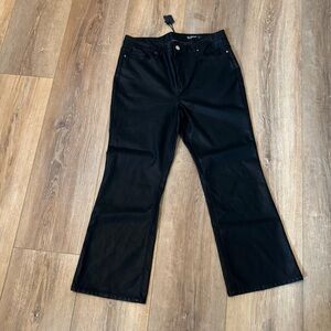 BlankNYC The Varick Women’s‎ Faux Leather Pants Black 31 NWT Edgy Streetwear Y2K